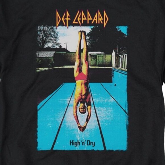 Def Leppard High N Dry Rock Band Sweatshirt Vintage 73 - Picture 2 of 5